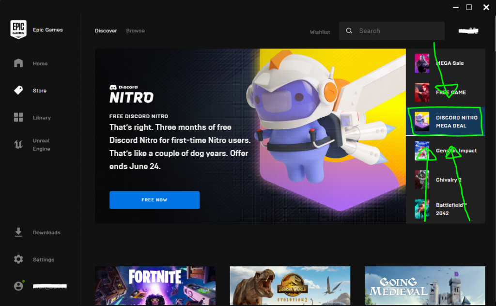 Epic Games Homepage
